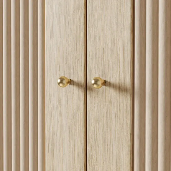 Maeva Triple Wardrobe, Light Oak Effect 4