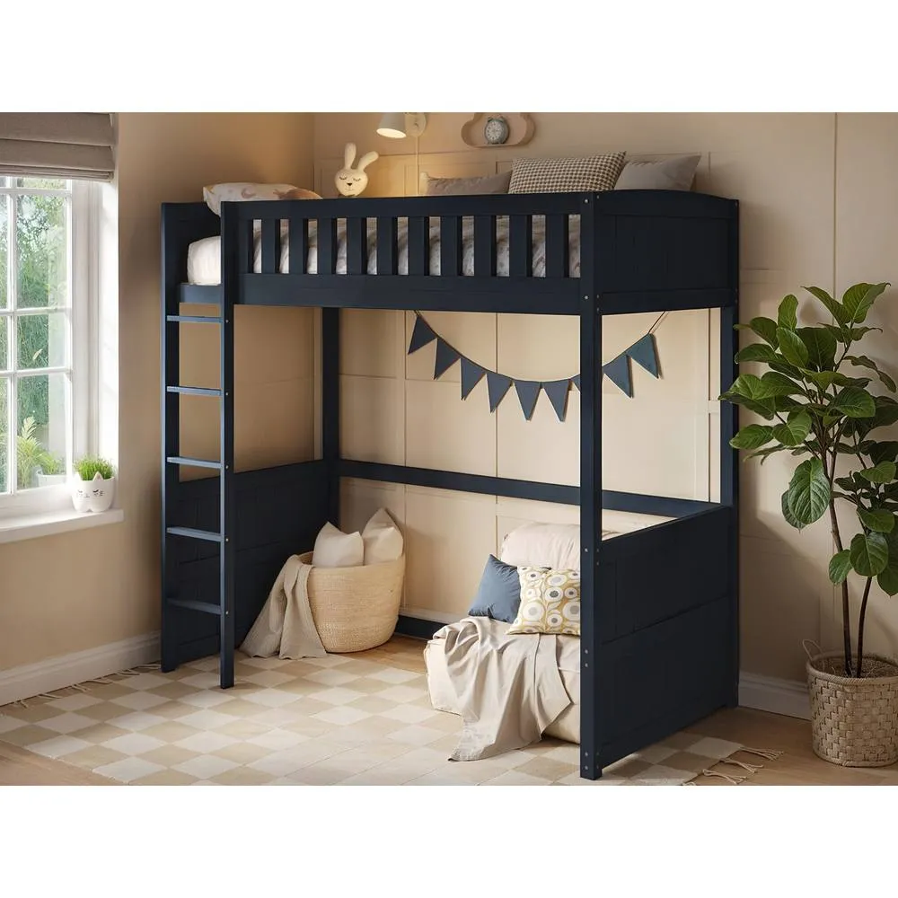 Flair Bea Wooden High Sleeper in Blue