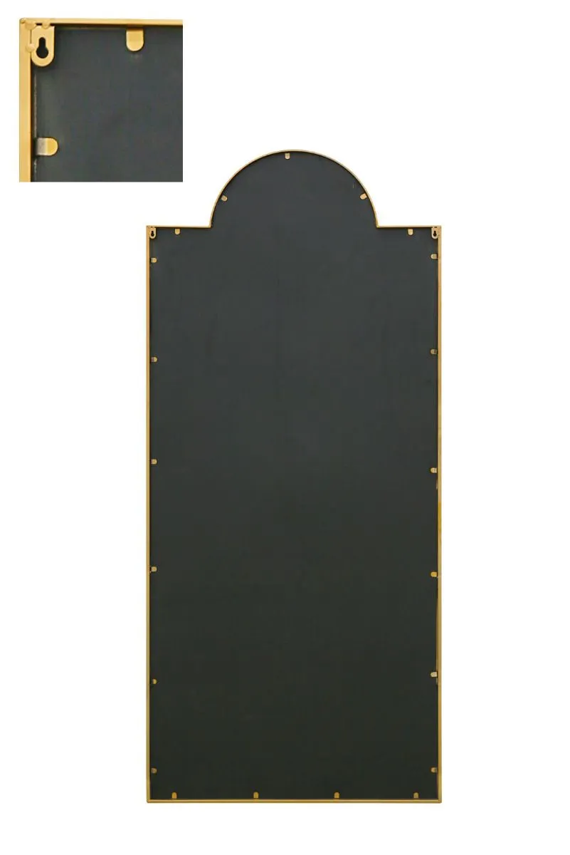 MirrorOutlet Gold Modern Wall & Leaner Mirror 75" X 33" (190 x 85CM) 5