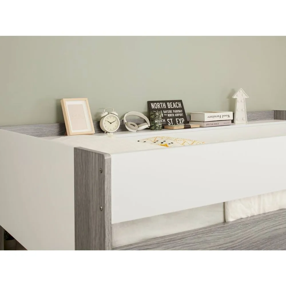 Flair Hampton Single High Sleeper Bed with Desk & Wardrobe in Grey 3