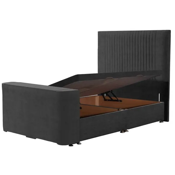 Sweet Dreams Gaia Vertical Pleated Side Lift Ottoman TV Bed 3