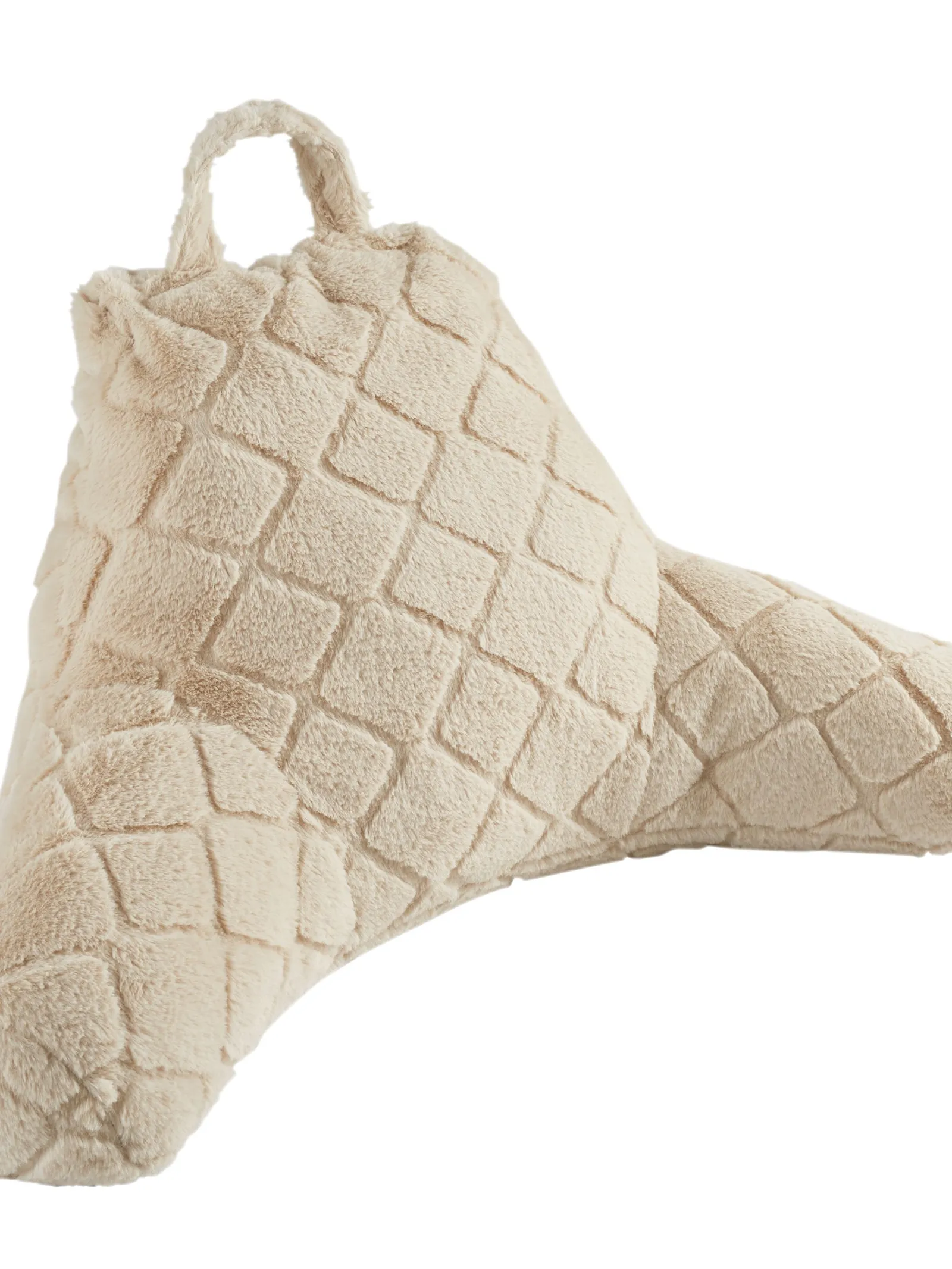 Catherine Lansfield 'Cosy Diamond' Cushion in Natural 4