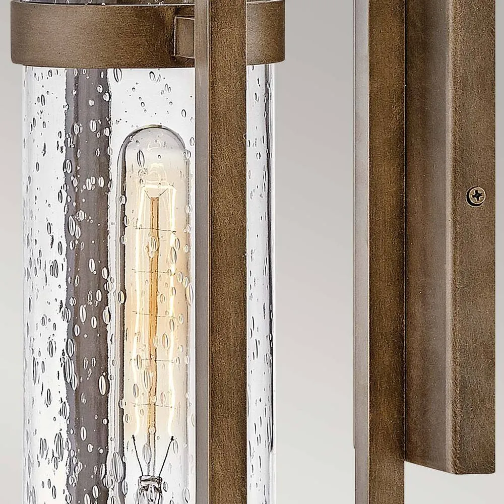 Netlighting Cordillera 1 Light Outdoor Wall Light Burnished Bronze IP44 in Brown 3