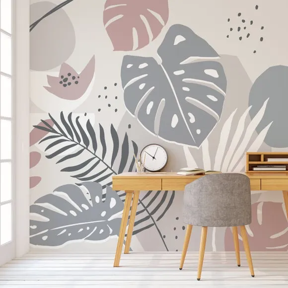 Tropical Abstract Wall Mural 3