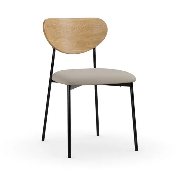 Finn Curved Back Dining Chair, Fabric 6