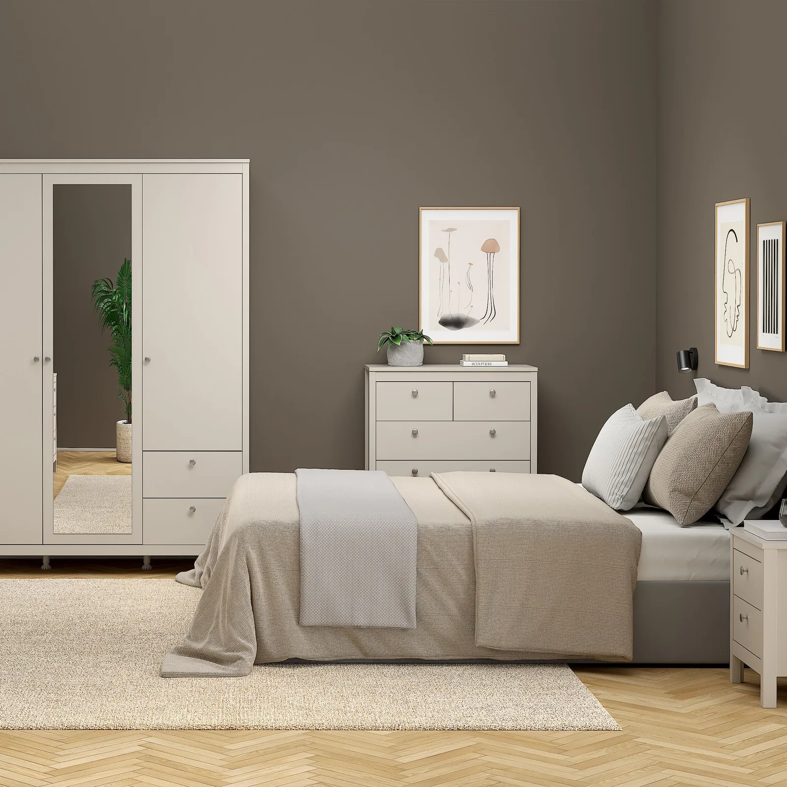 Furniture To Go Madrid Chest 3+2 Drawers in Cashmere in Beige 6