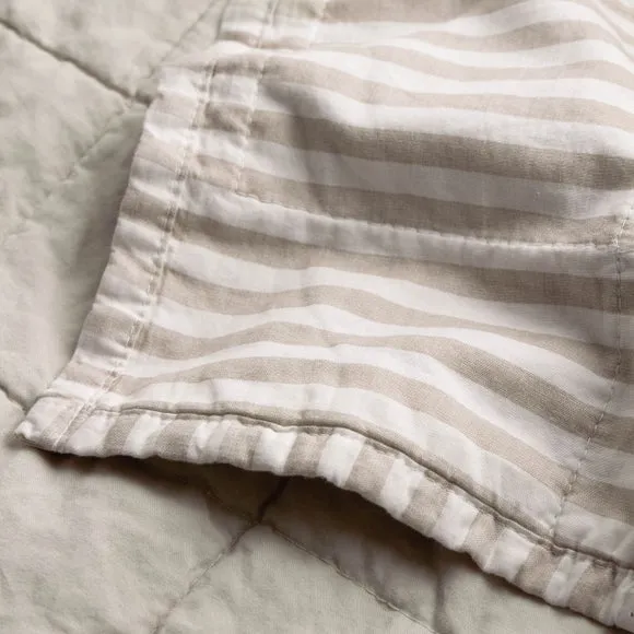 Yard Hebden Stripe 100% Cotton Bedspread 2