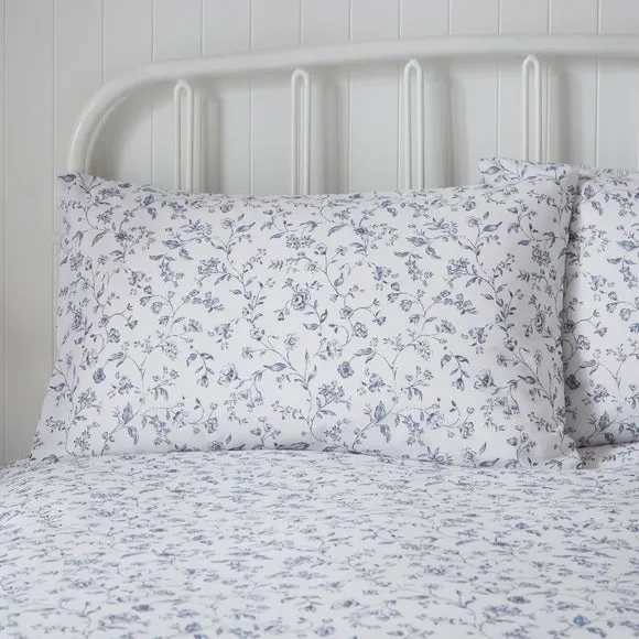 Floral Toile Polycotton Duvet Cover & Pillowcase Set 5