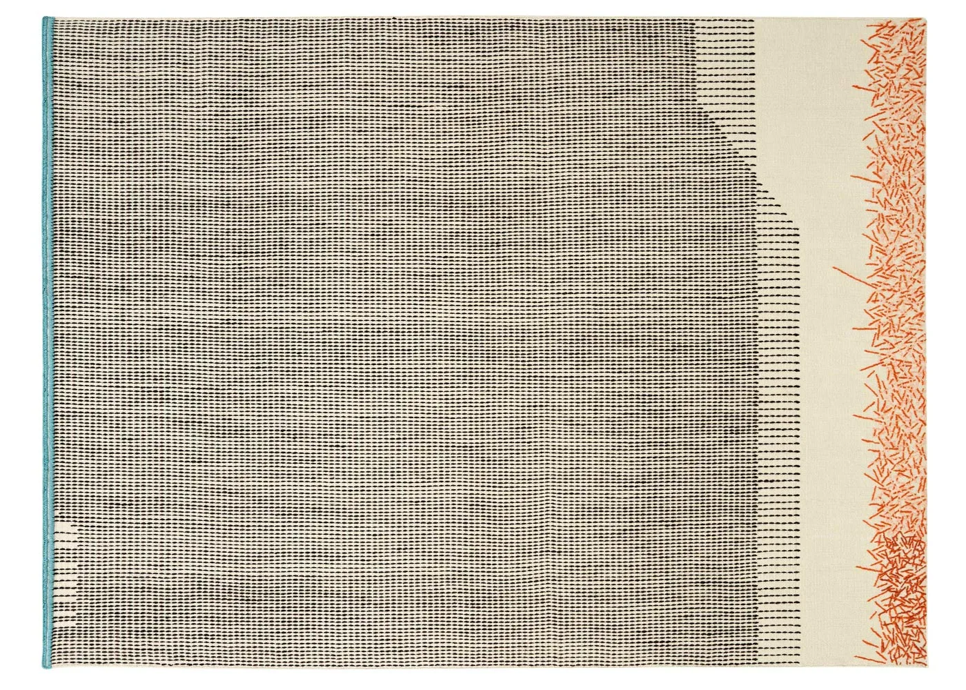 Gandia Blasco Backstitch Calm Rug in Brick Red 200 x 300cm