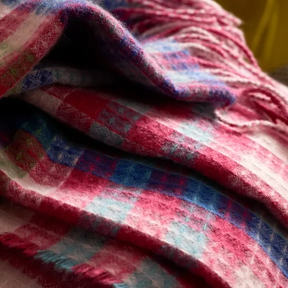 Sophie Robinson Darling Waffle Check Throw Blanket, 230cm x 220cm 2