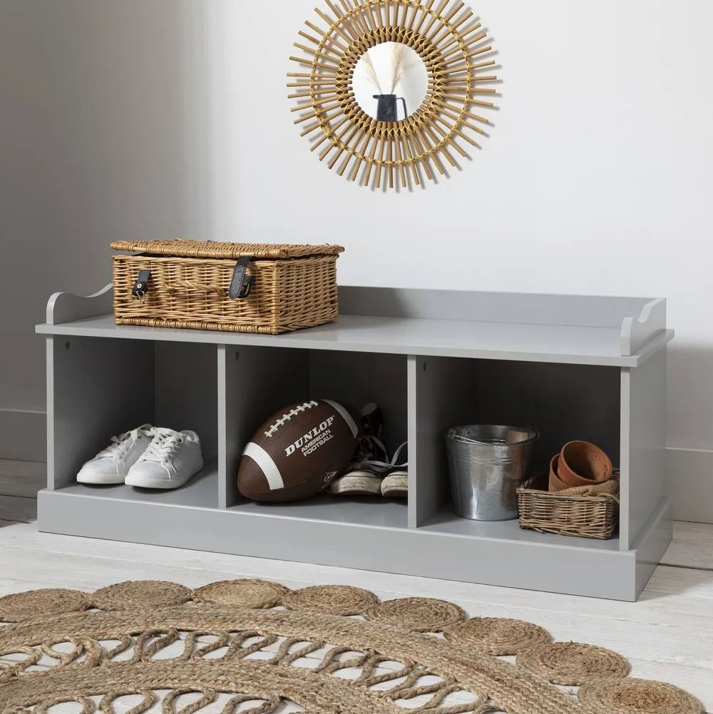 Nöa and Nani Stockholm Storage Bench in Silk Grey 2