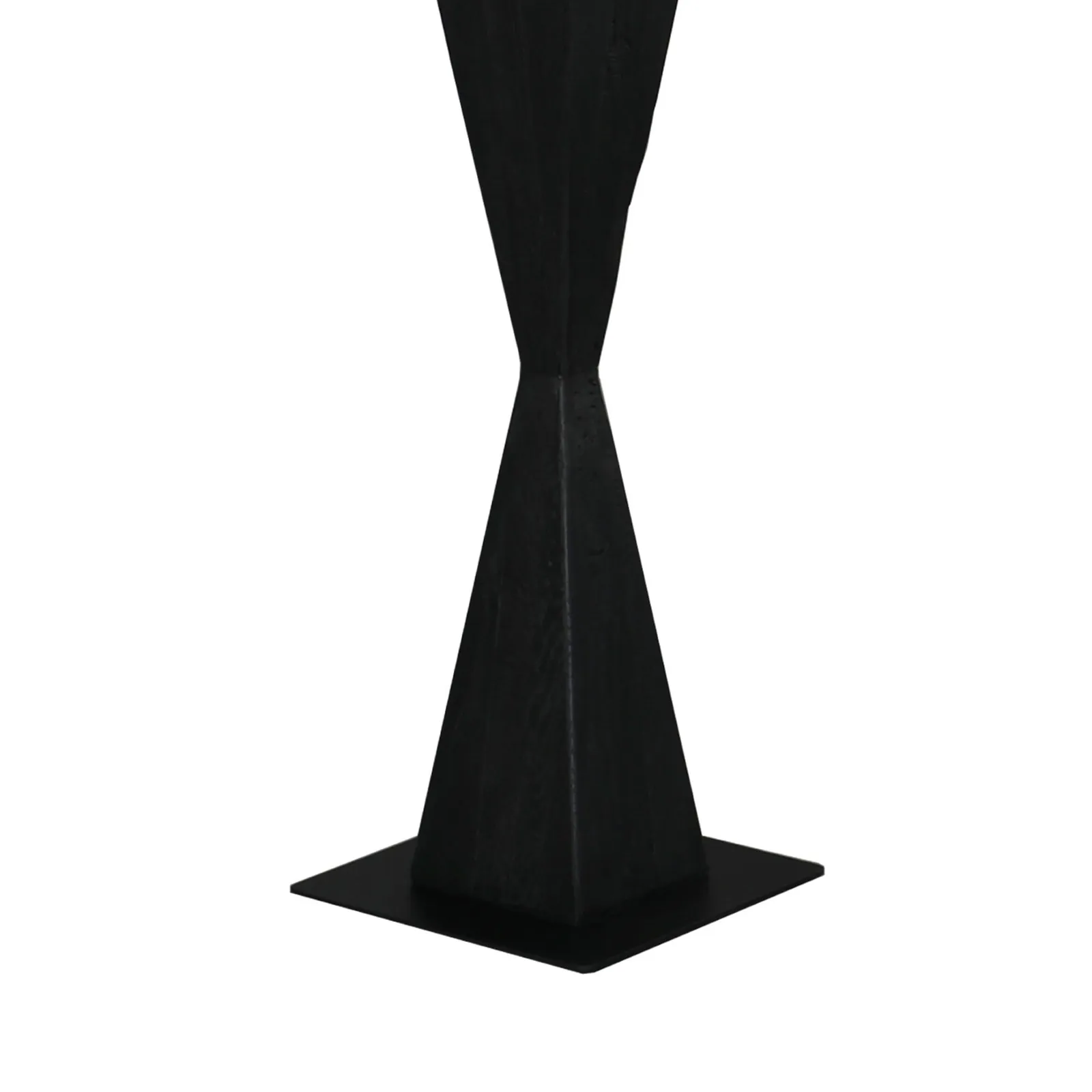 Blk Column Floor Lamp With White Shade 60X60X157Cm Oak | Barker & Stonehouse 4