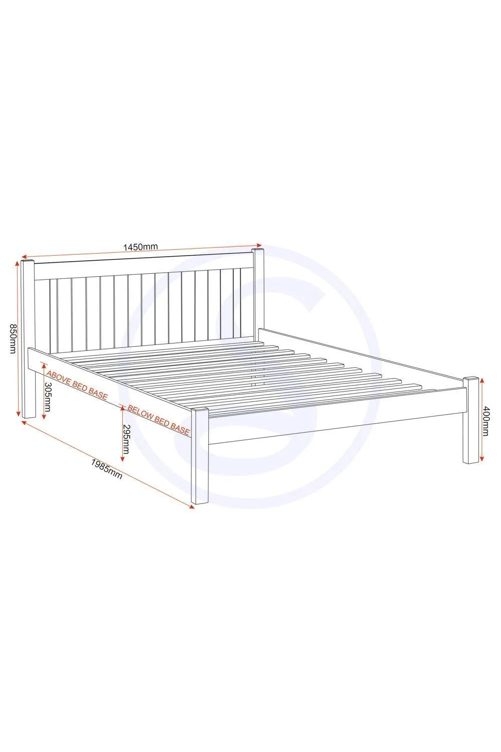 Seconique Maya 4'6" Double Bed in Natural 6