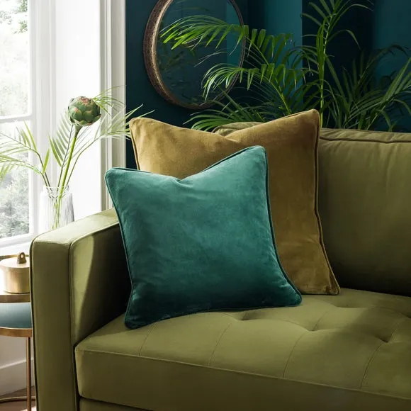 Clara Cotton Velvet Square Cushion 1