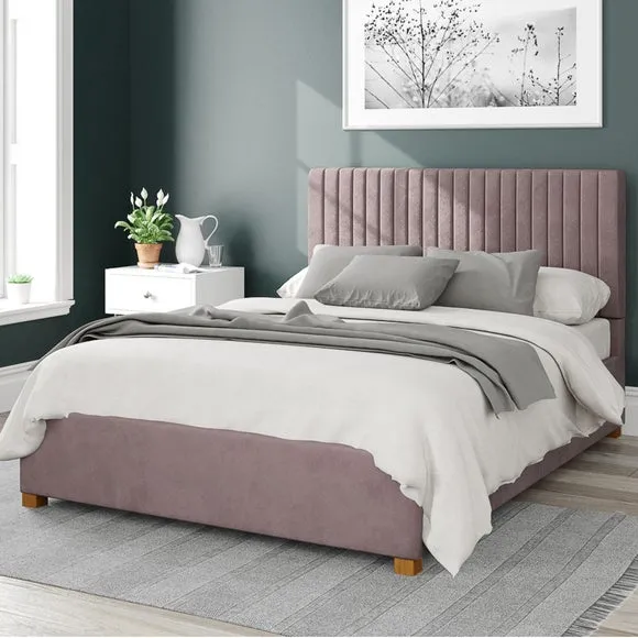 Grant Plush Velvet Ottoman Bed Frame 1