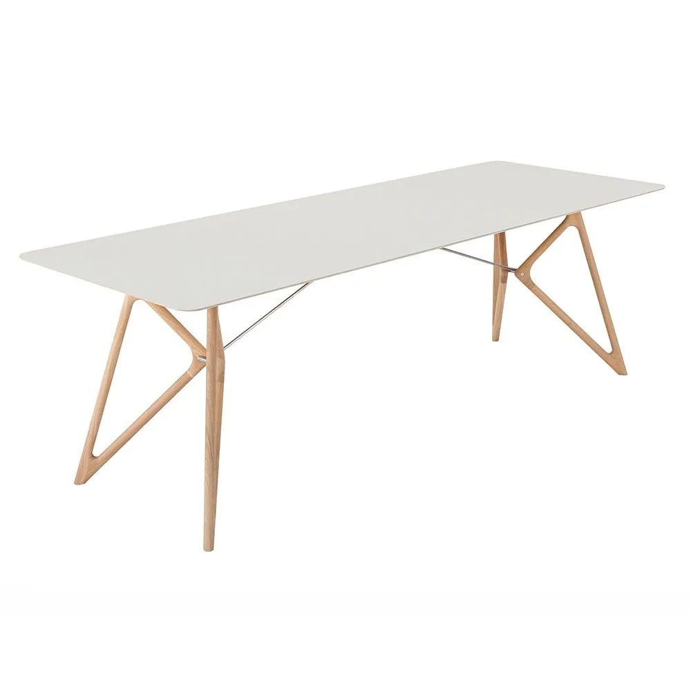 Gazzda Tink Dining Table Mushroom/White Oiled Oak 160cm 2