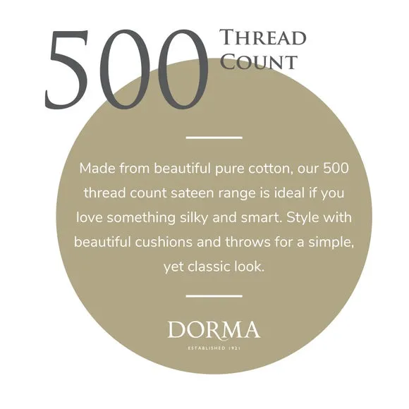 Dorma Luxurious & Silky 500 Thread Count 100% Cotton Sateen Fitted Sheet 3