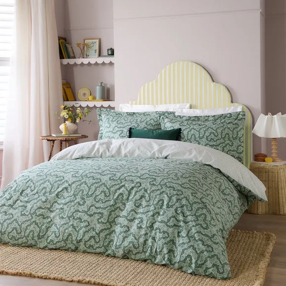 Wylder Nature Brianna 100% Cotton Duvet Cover and Pillowcase Set