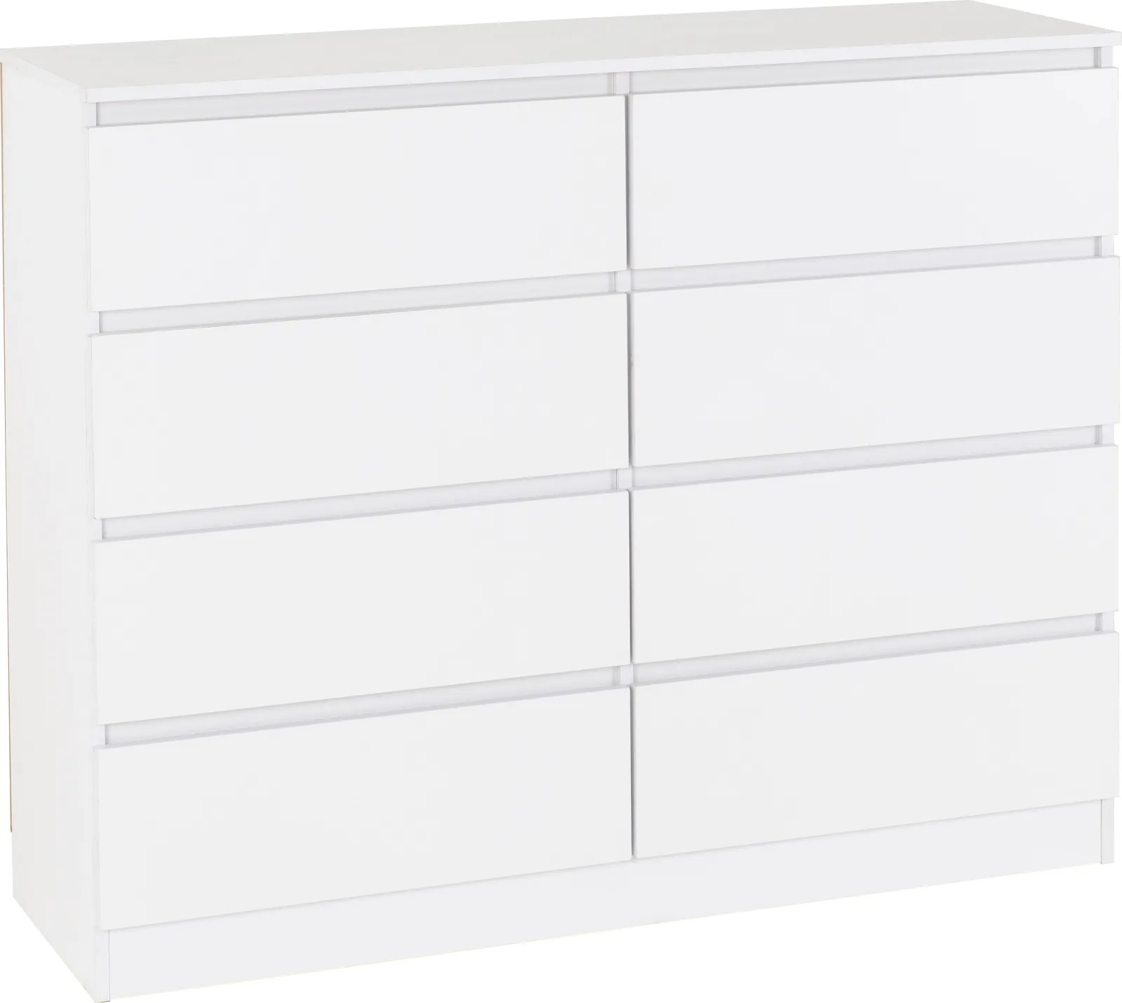 Seconique Malvern 8 Drawer Chest in White 2