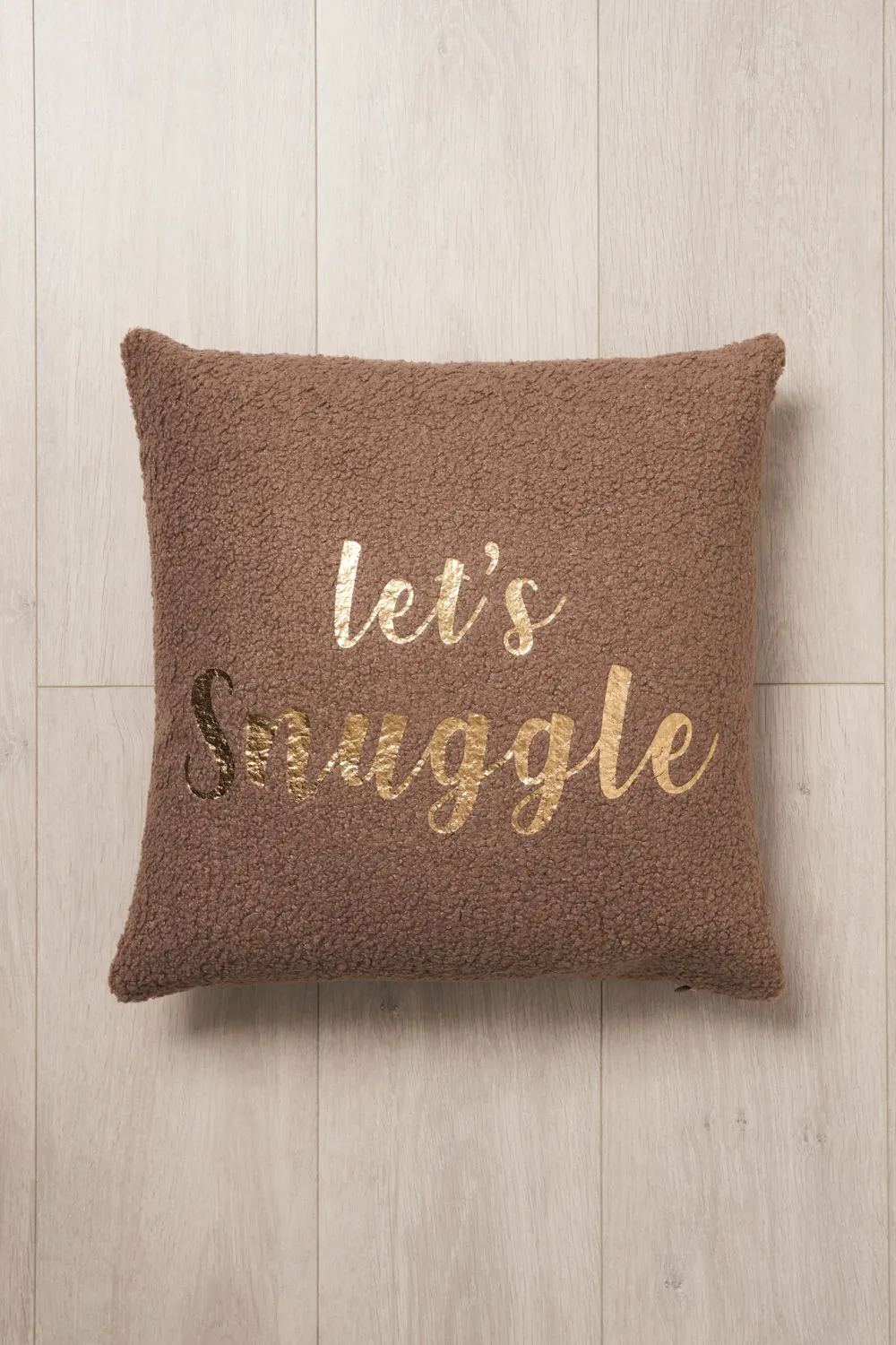 BHS Lets Snuggle Cushion in Brown 3