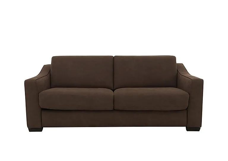 Optimus Space Saving Fabric Sofa Bed with Memory Foam Mattress - Hazelnut