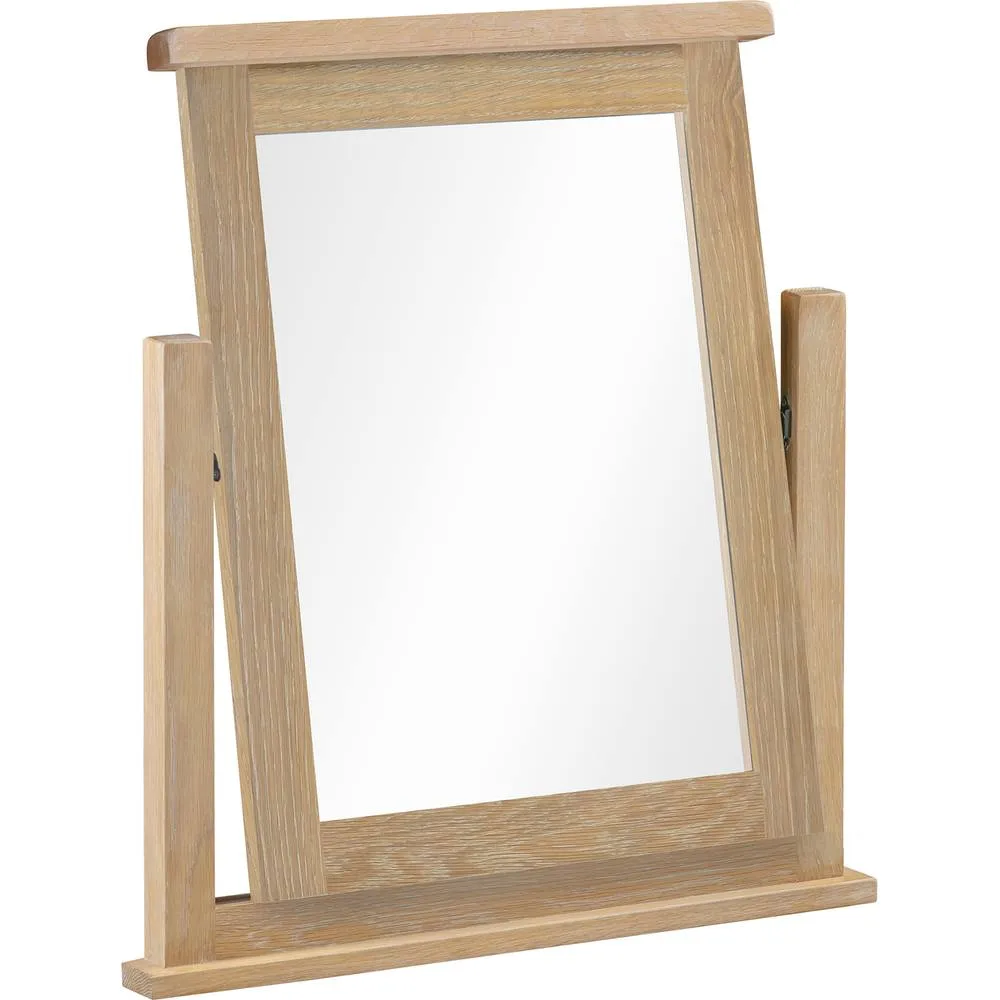 Seconique Windsor 3 Drawer Dressing Table Set - Natural Oak in Light Oak 6