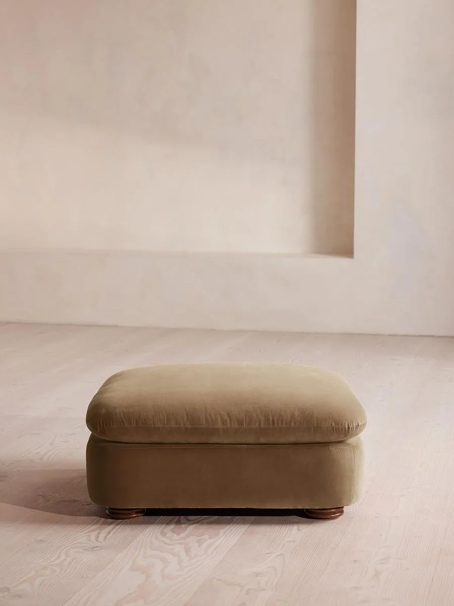 Rava Ottoman, Velvet, Truffle