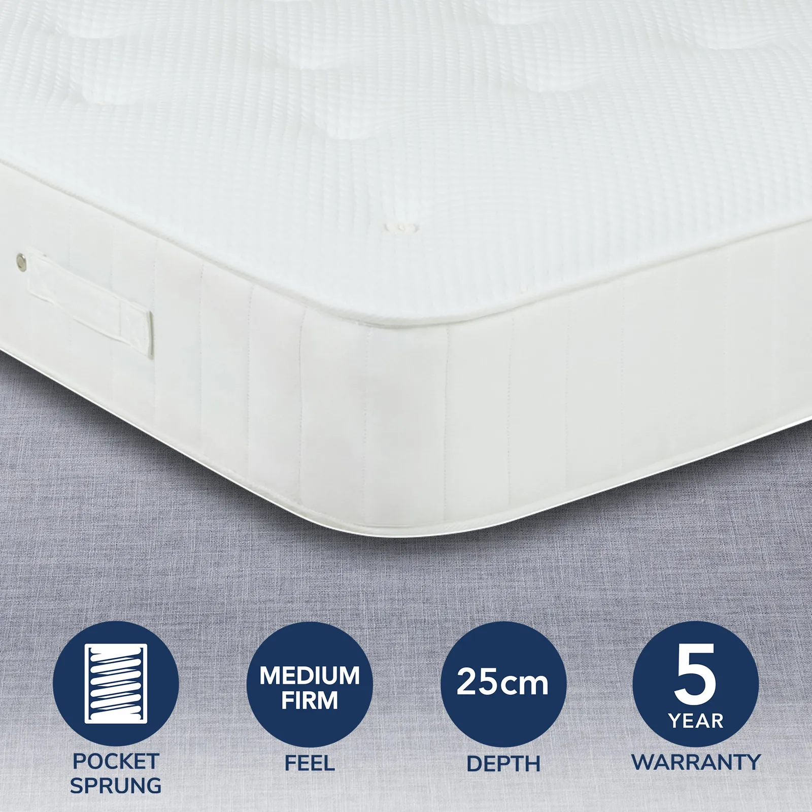 Fogarty Medium Eco Orthopedic 2000 Pocket Mattress White