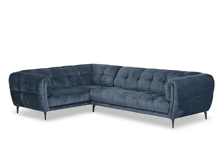 Sienna Fabric Left Hand Facing Corner Sofa - Hudson Ocean