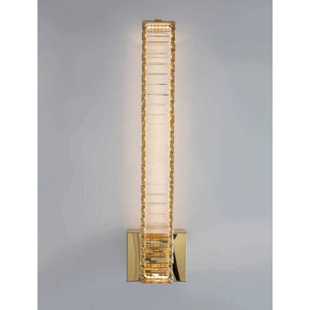 Netlighting Aurelia Wall Lamp Gold Metal Crystal LED 19W 1707Lm 3500K 3