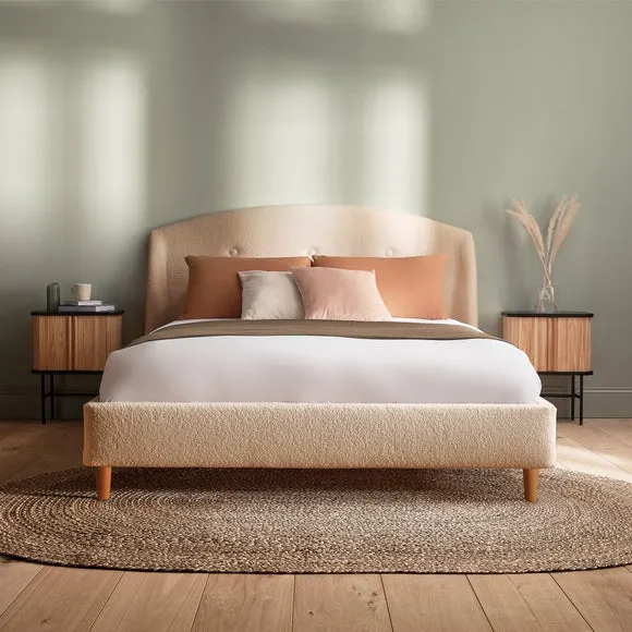 Silentnight Evana Bed Frame, Boucle