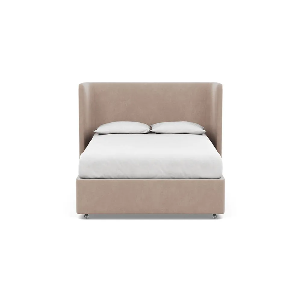 Heal's Deep Divan King Smart Velvet Pebble None 1