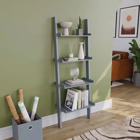 York 4 Tier Ladder Bookcase