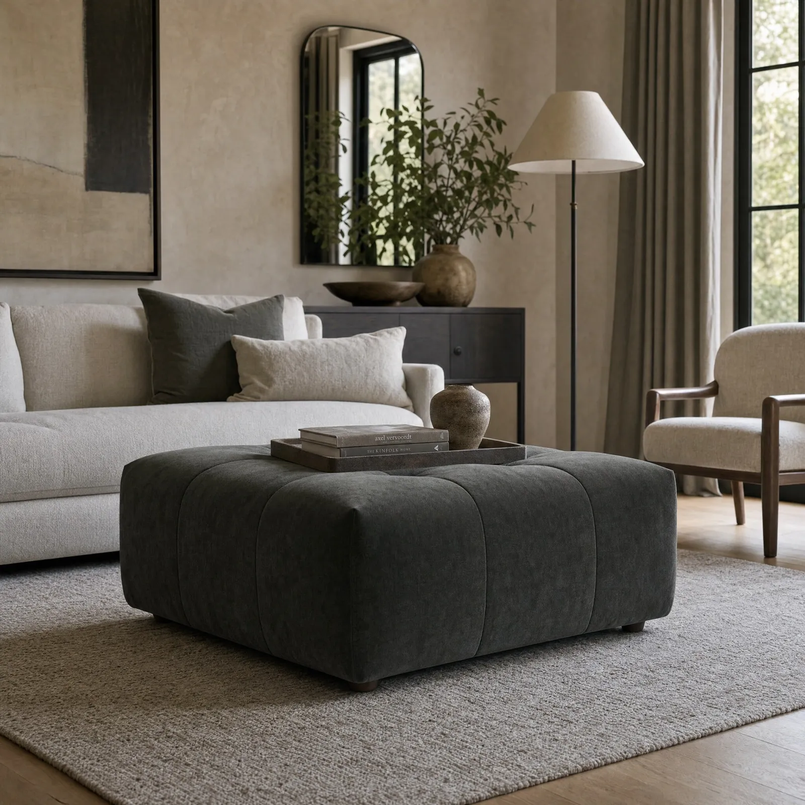 Atticus Footstool Fabric | Barker & Stonehouse 2