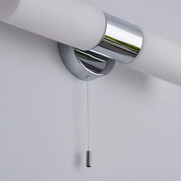 Porto Bathroom 2 Light Wall Light Chrome 4