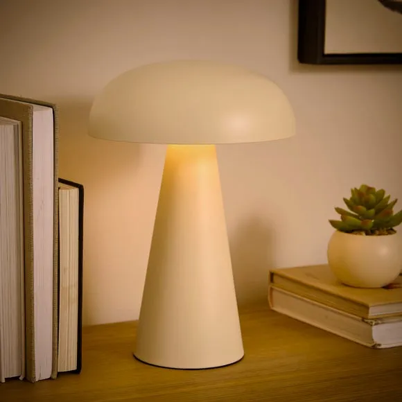 Milo Mushroom Rechargeable Touch Dimmable LED Table Lamp 2