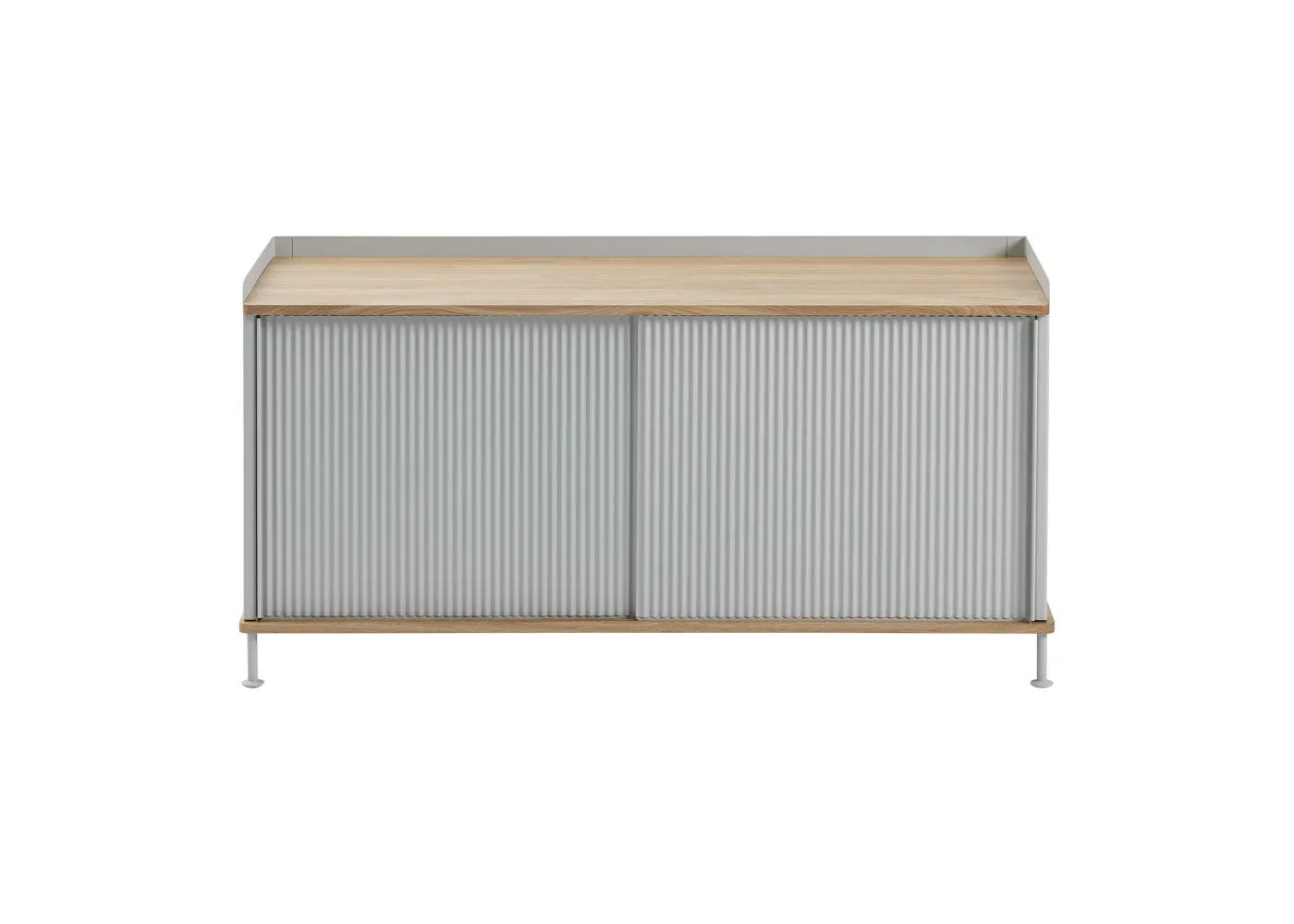 Muuto Enfold Low Sideboard Grey and Oak