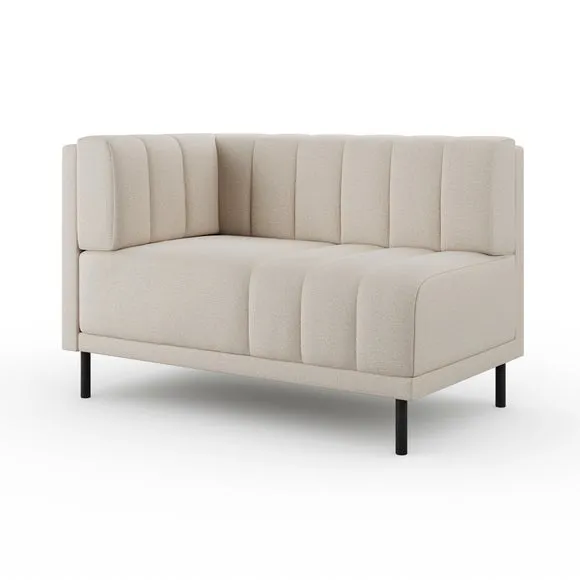 Amali Corner Dining Bench, Textured Weave 6