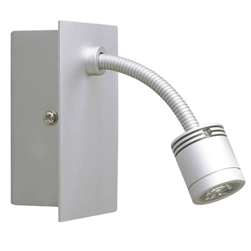 Netlighting Techled Reading Light Aluminum in Grey