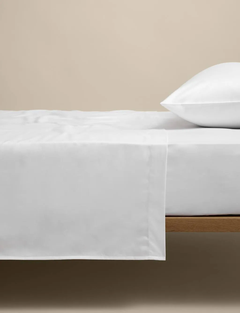 M&S Egyptian Cotton 400 Thread Count Silky Flat Sheet White