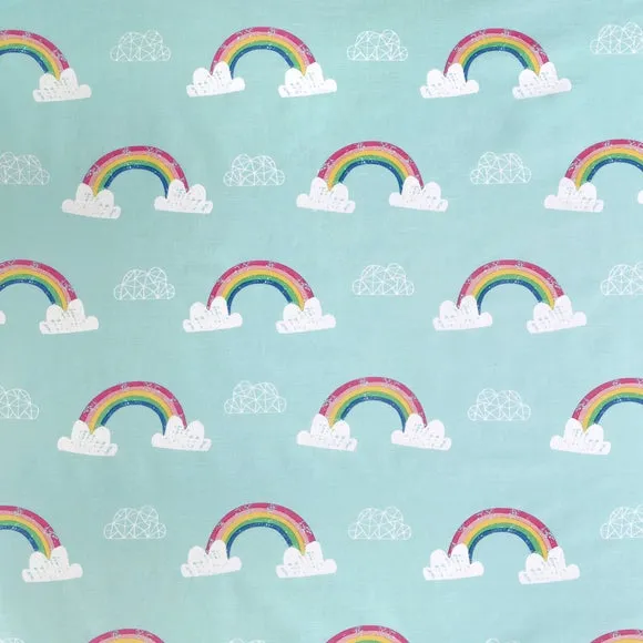 Rainbow Unicorn Multicoloured Fitted Sheet 2
