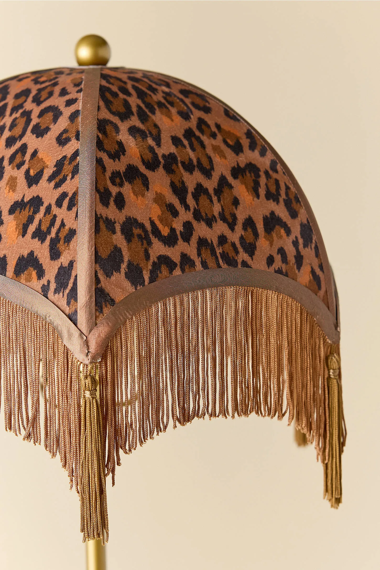 Modern Leopard Print Floor Lamp - Brown 3