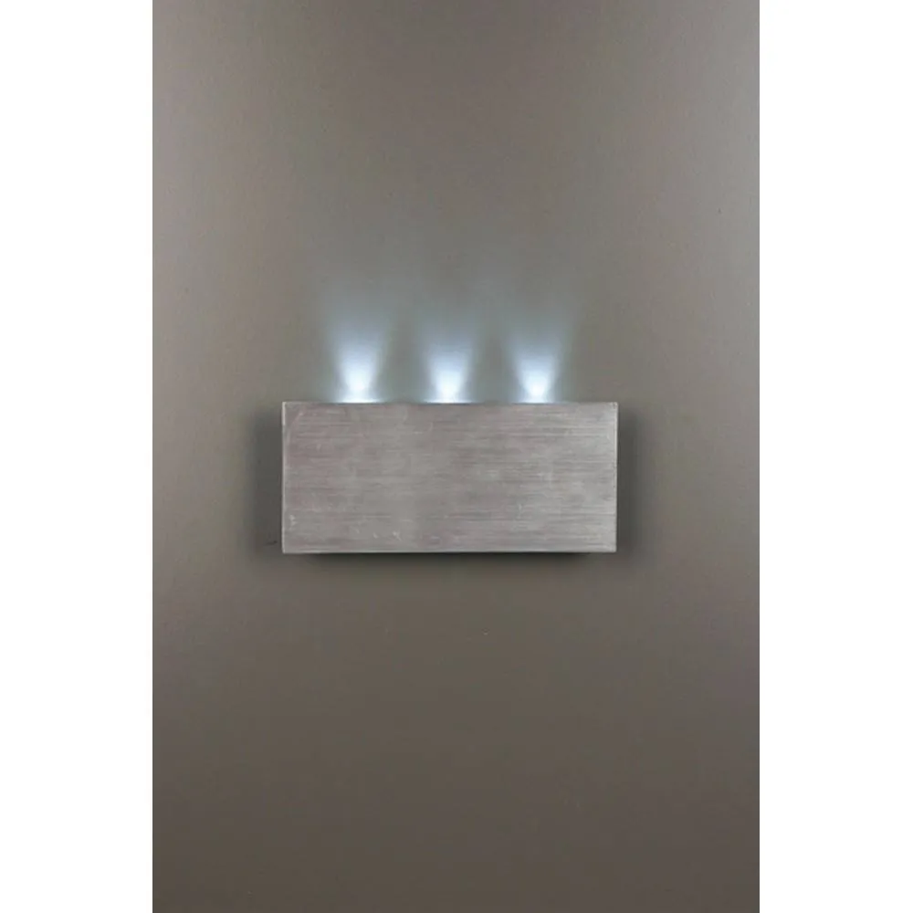 Netlighting Guideme 3 Light Wall Uplight Aluminum in Grey
