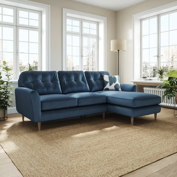 Sven Opulent Velvet Large Corner Chaise Sofa 1