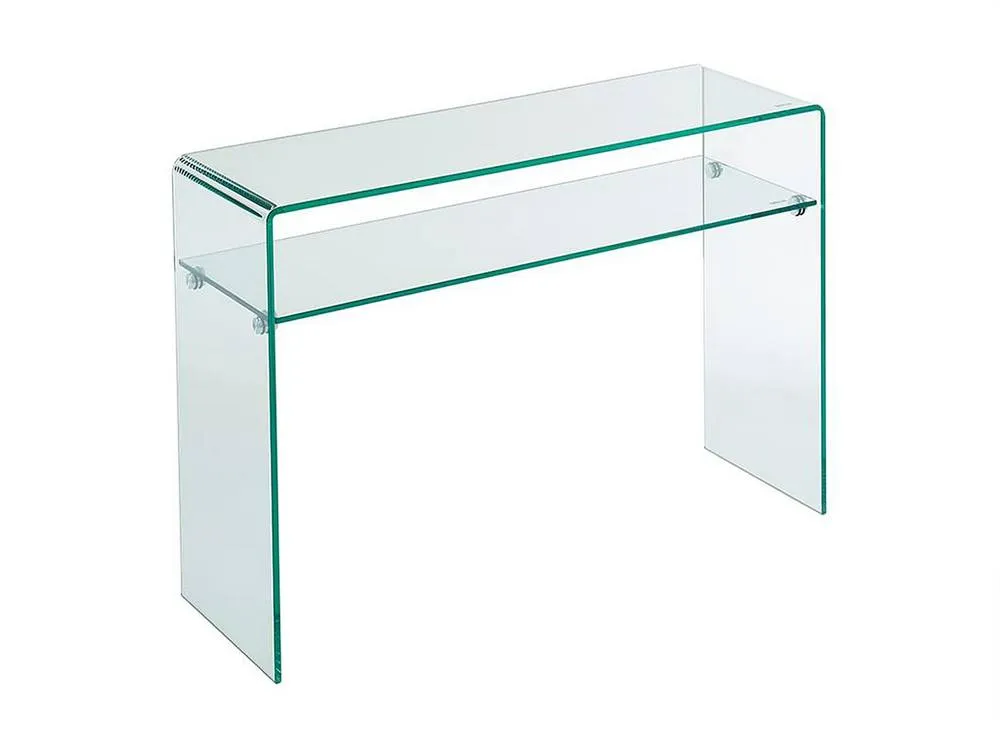 Vente-unique 1 - Compartment Console - Tempered Glass - Transparent - STILEOS in Clear 5