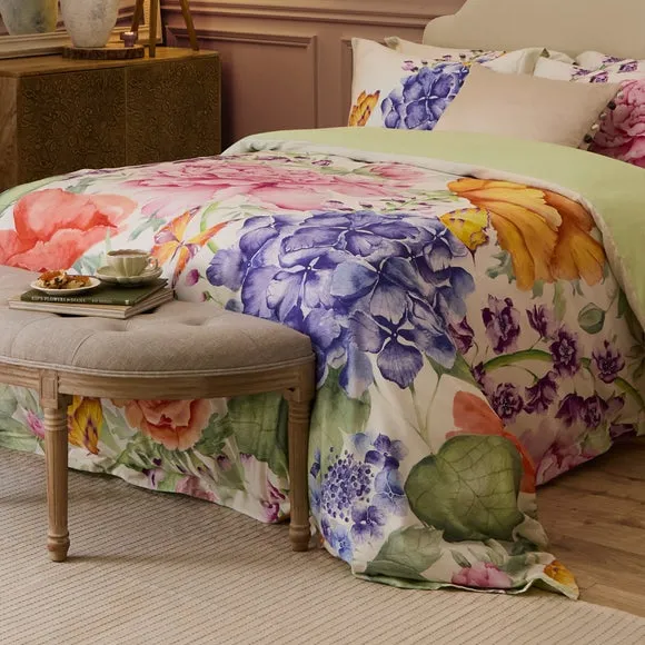 Idalia Floral 100% Cotton Duvet Cover and Pillowcase Set 5