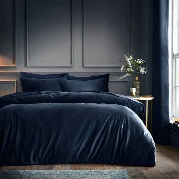Milano Velour Duvet Cover & Pillowcase Set 1