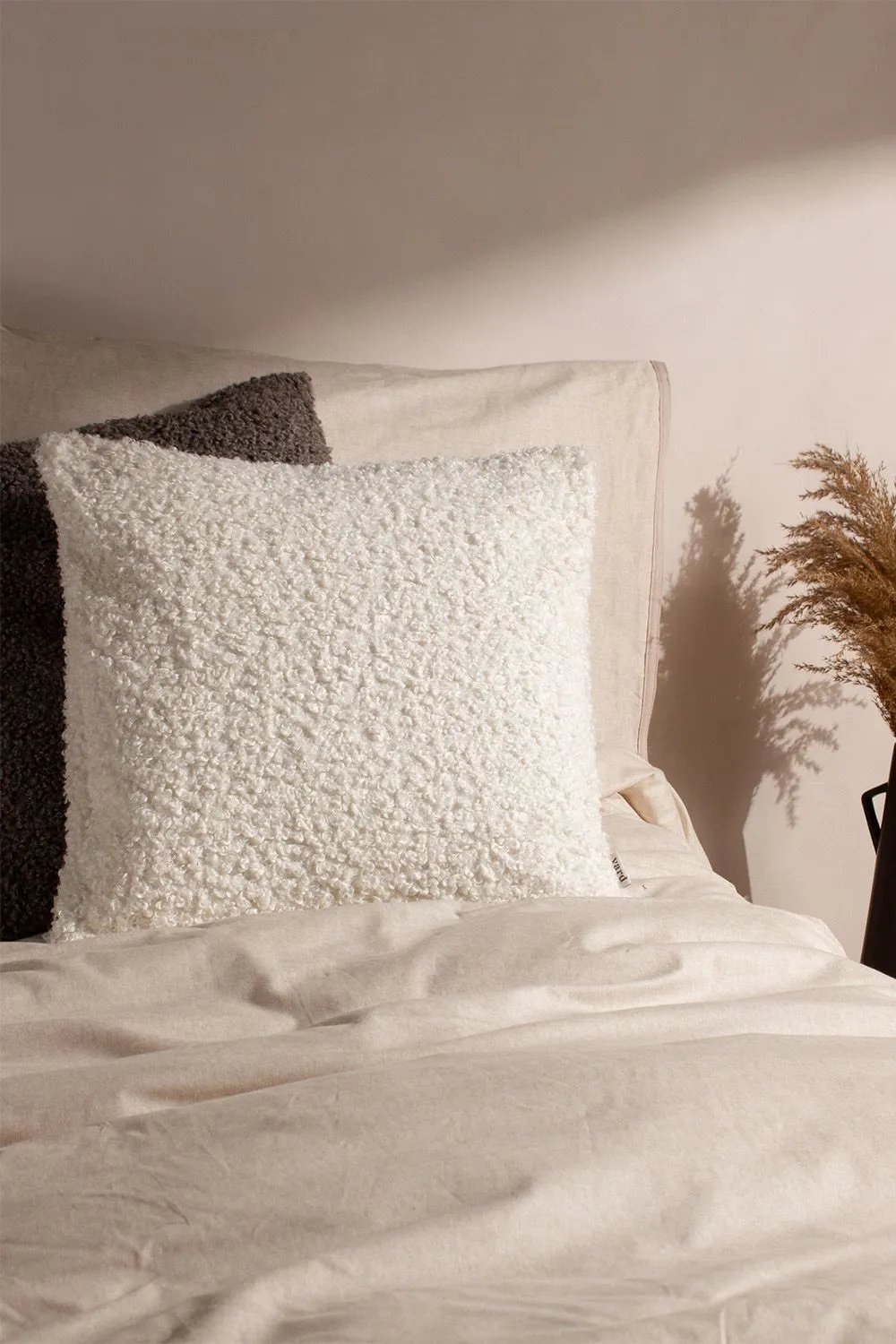 Yard Cabu Chunky Boucle Cushion in Ecru 5
