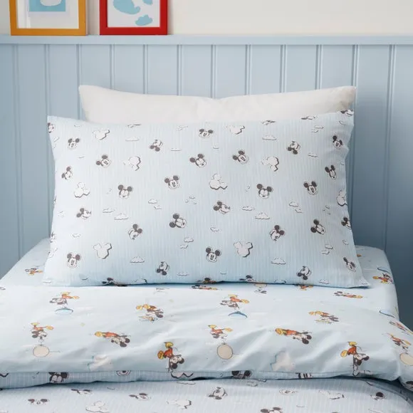 Disney Soft Skies Mickey Mouse Quilt Cover & Pillowcase Set 4