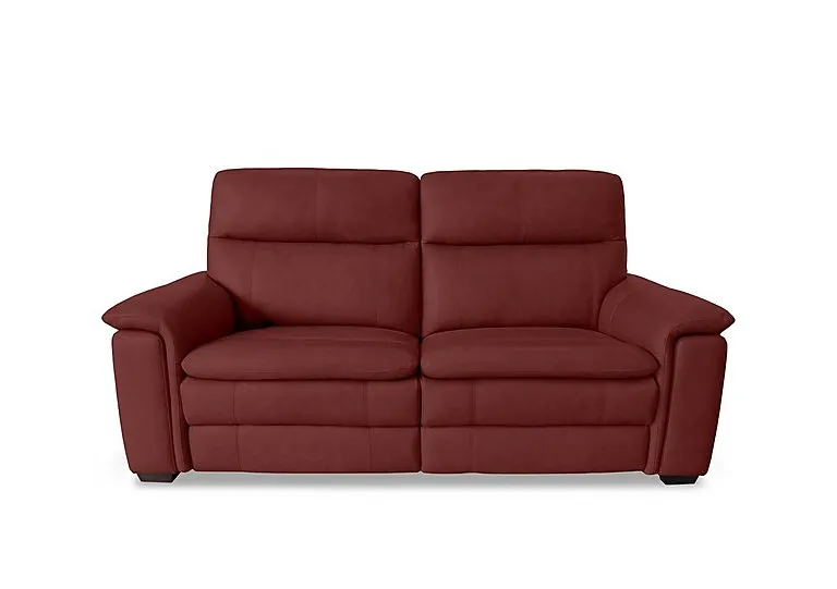 Recharge 2 Seater Leather Power Recliner Sofa with Power Headrests - BV Deep Red - Sofas and Armchairs - In Time for Christmas